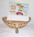 NGH113C Fools Gold in Mini Glass Bottle With Custom Imprint